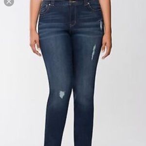 Lightly distressed jeans